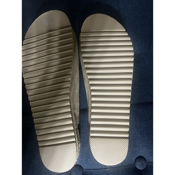 Bio Bio Beige Suede Leather Slide Buckle Espadrilles Sandals Sz US 9.5 - NEW - Picture 4 of 13